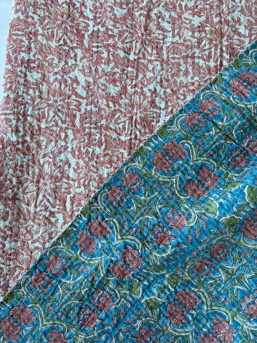 Kantha Quilt - Turkish Delight - Gawjus