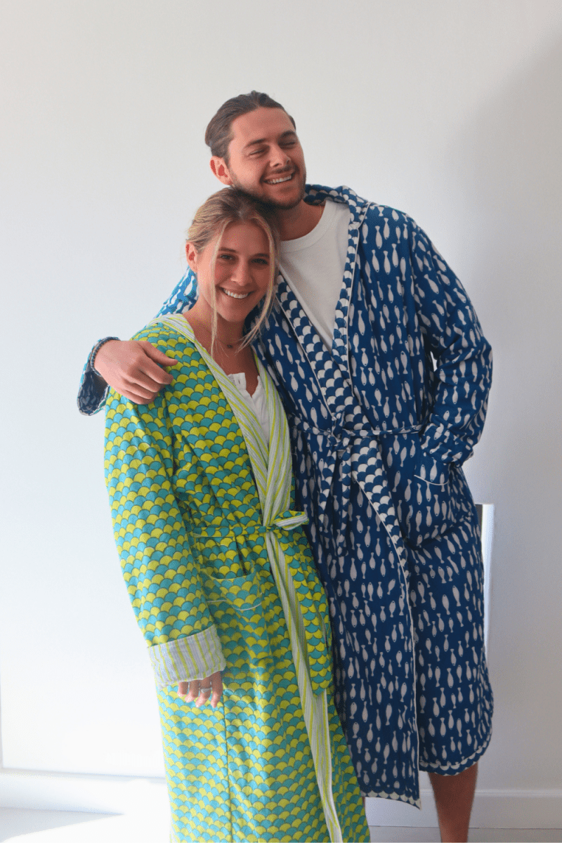 Key Lime hooded Robe - Unisex - Gawjus