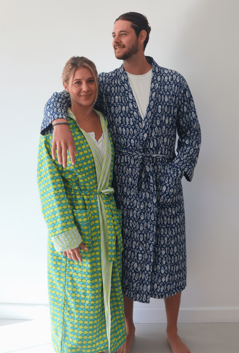 Key Lime hooded Robe - Unisex - Gawjus