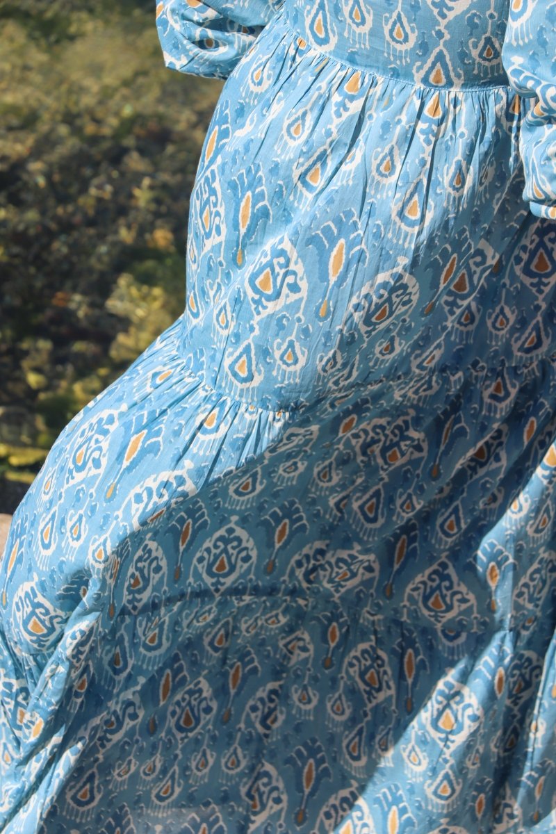 Lara Dress Soft Blue - Gawjus