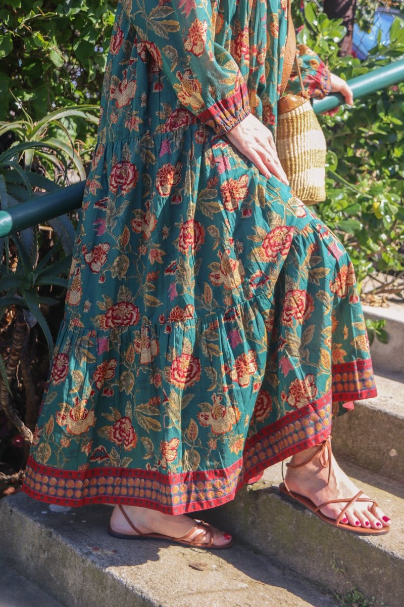 Lara Dress Teal - Gawjus