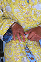 Lavender Blue Reversible Robe - Padded - Gawjus