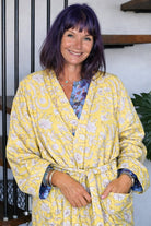 Lavender Blue Reversible Robe - Padded - Gawjus