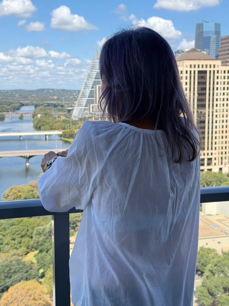 Lulu Blouse - Barely There - Gawjus