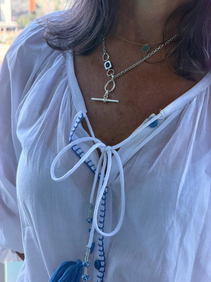 Lulu Blouse - Barely There - Gawjus