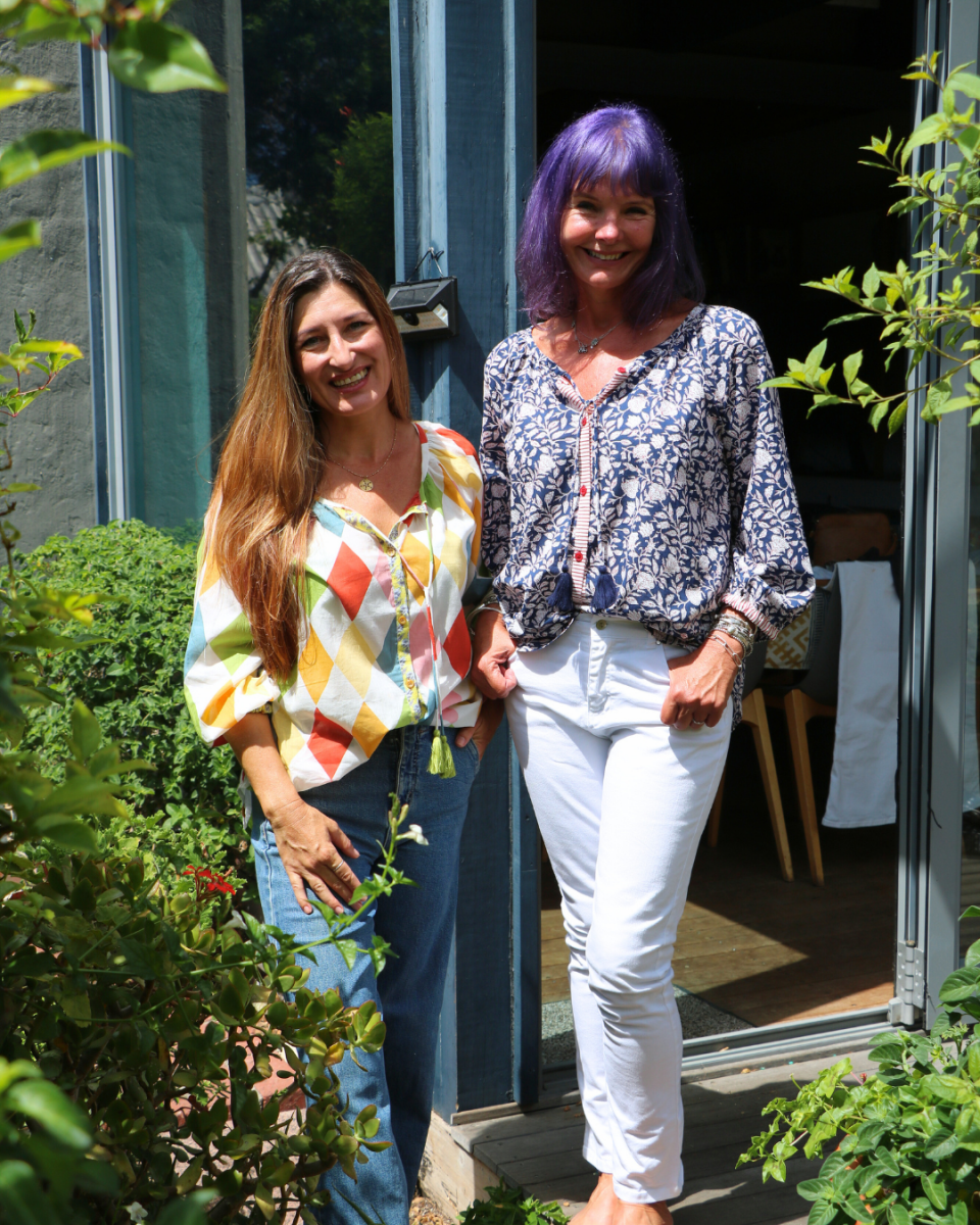 Lulu Blouse - Ink & Cherry - Gawjus