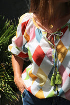 Lulu Blouse - Paint box - Gawjus