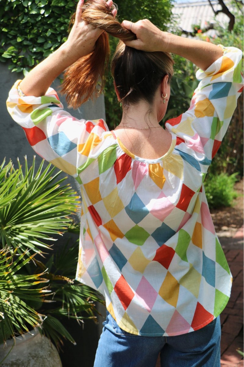 Lulu Blouse - Paint box - Gawjus