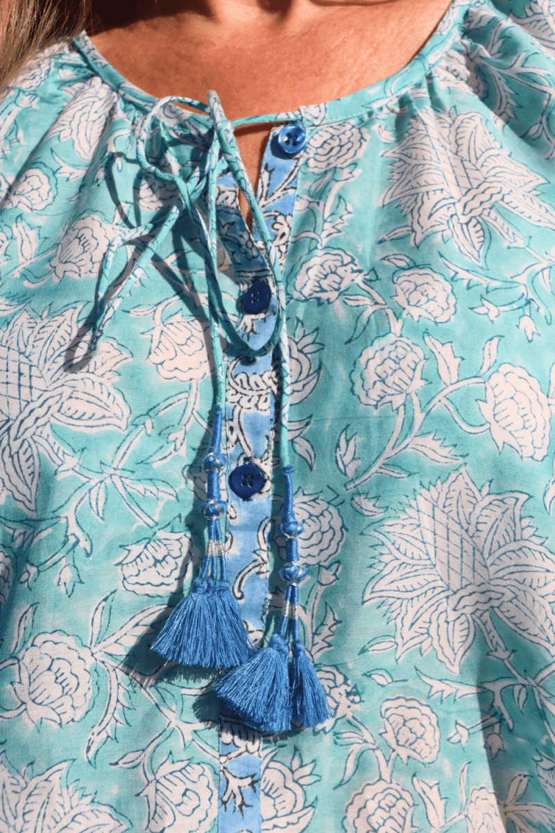 Lulu Blouse - Seafoam - Gawjus