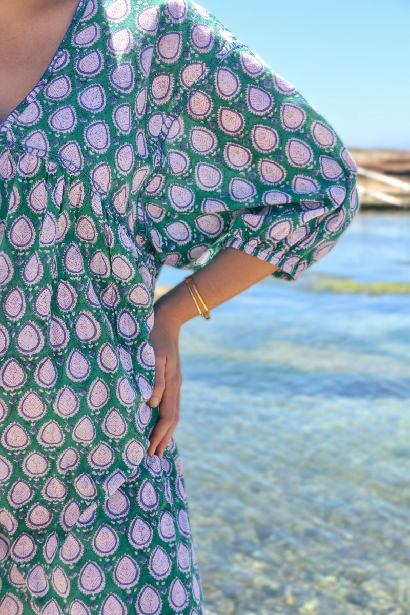 Marilyn Dress - Purple Emerald - Gawjus