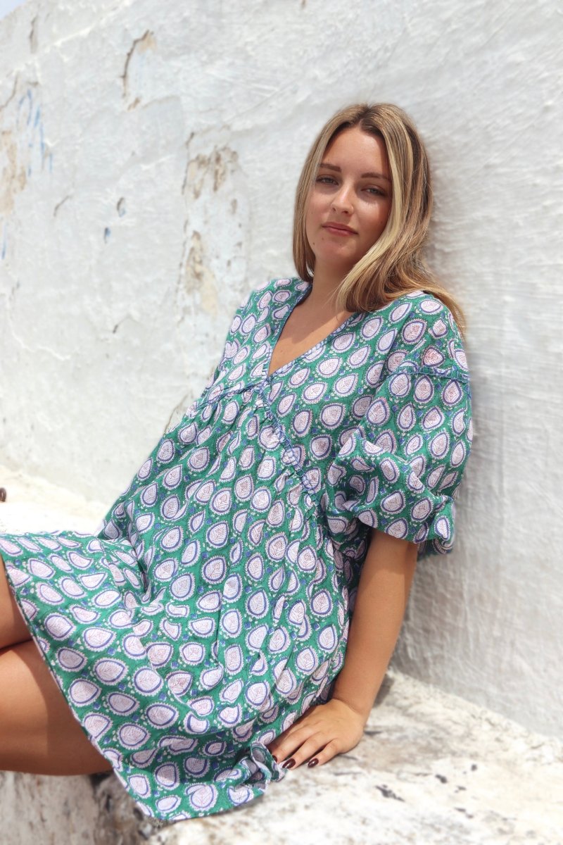 Marilyn Dress - Purple Emerald - Gawjus