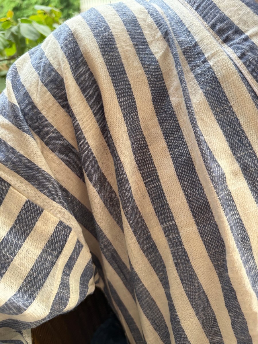 Men’s Handloom Robe - Denim - Gawjus