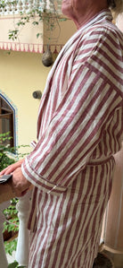 Men’s Handloom Robe - Teak - Gawjus