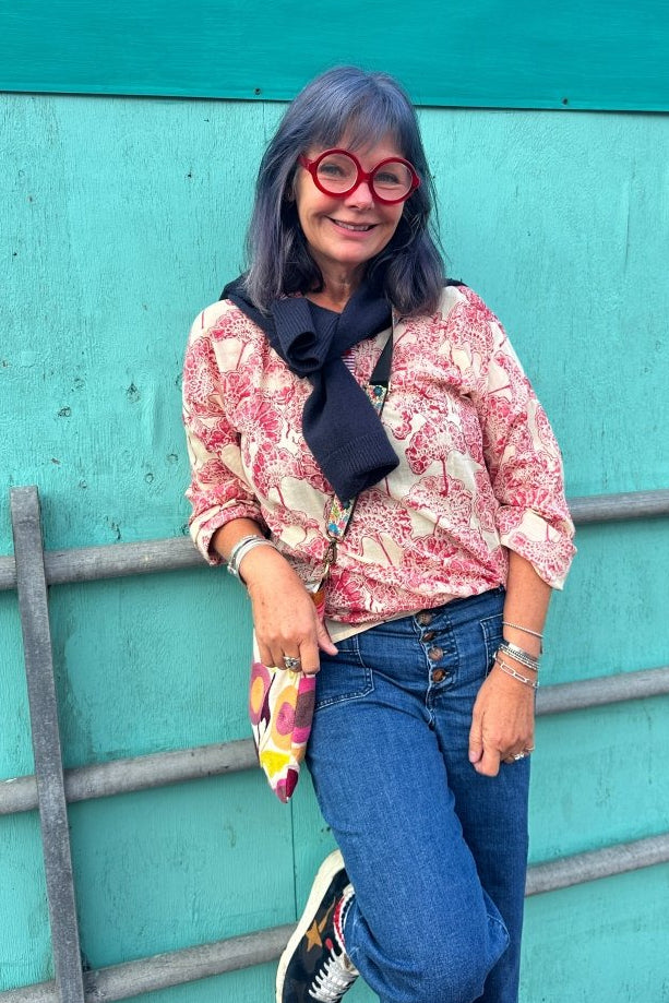Michelle Blouse - Jewel - Gawjus