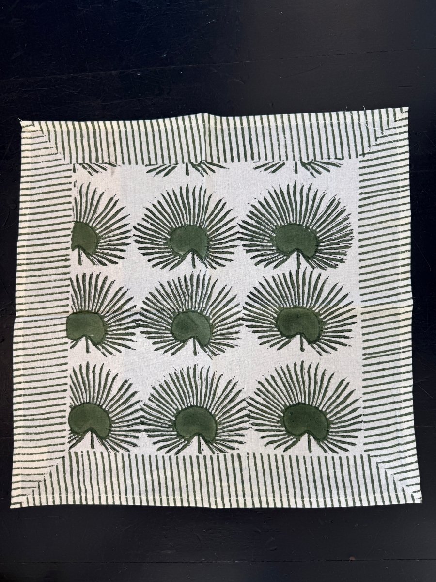 Napkin Set - Fern and Fan - Gawjus