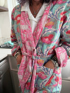 Pretty in Pink Hooded Robe - Gawjus