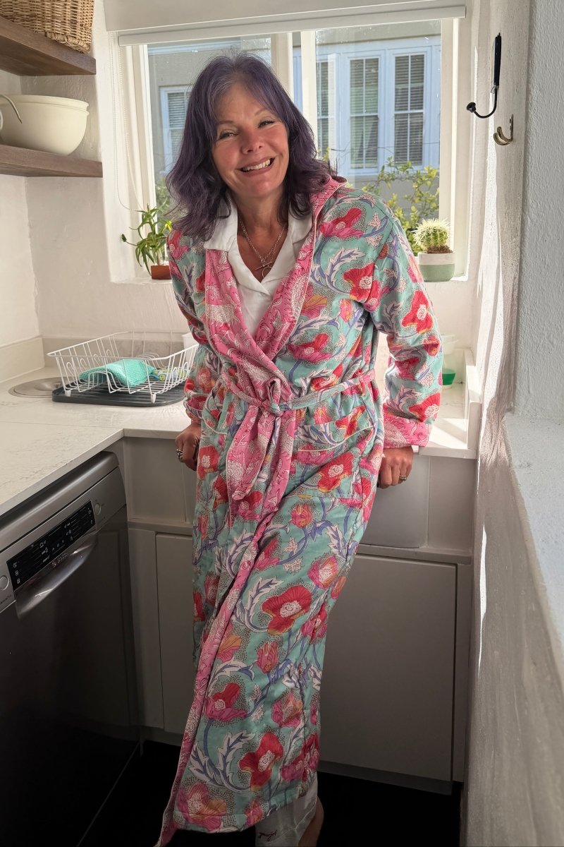 Pretty in Pink Hooded Robe - Gawjus