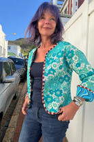 Quilted Jacket - Retro Floral - Gawjus