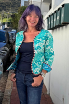 Quilted Jacket - Retro Floral - Gawjus
