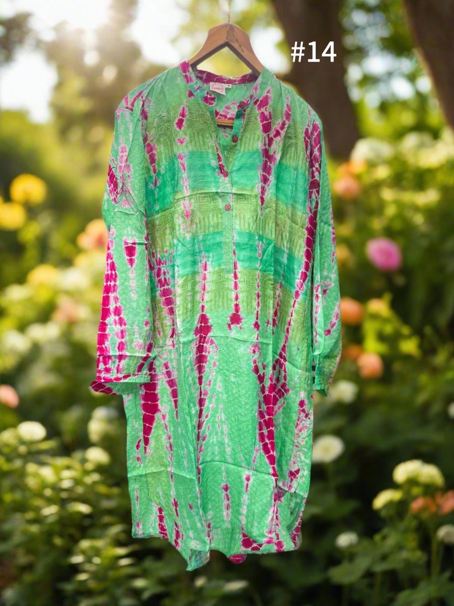 Silk Shirt Dress - Gawjus