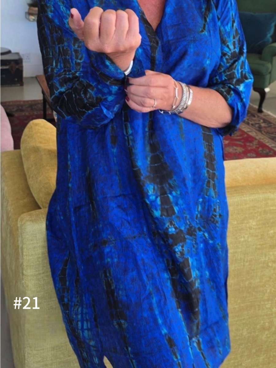 Silk Shirt Dress - Gawjus