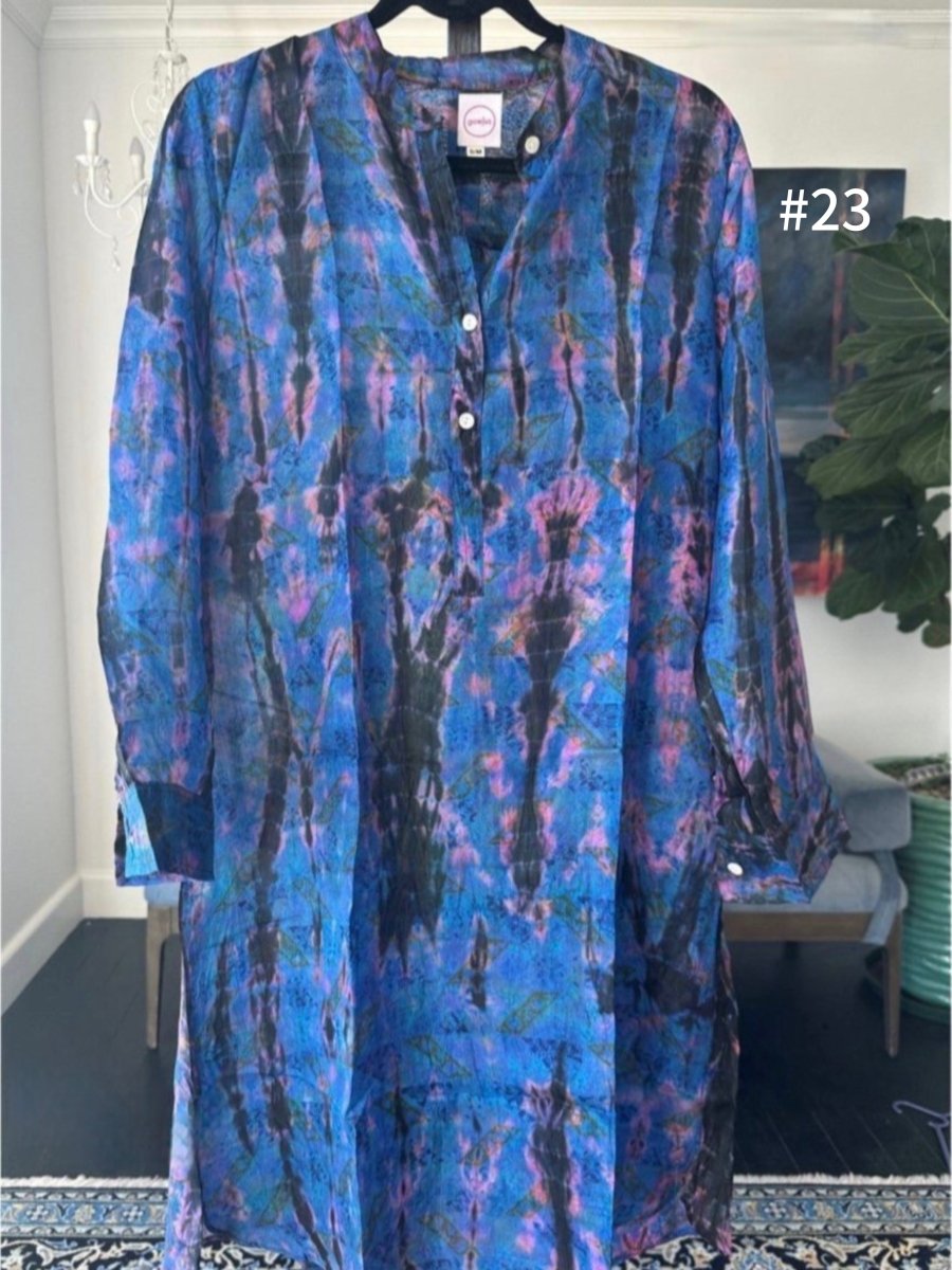 Silk Shirt Dress - Gawjus