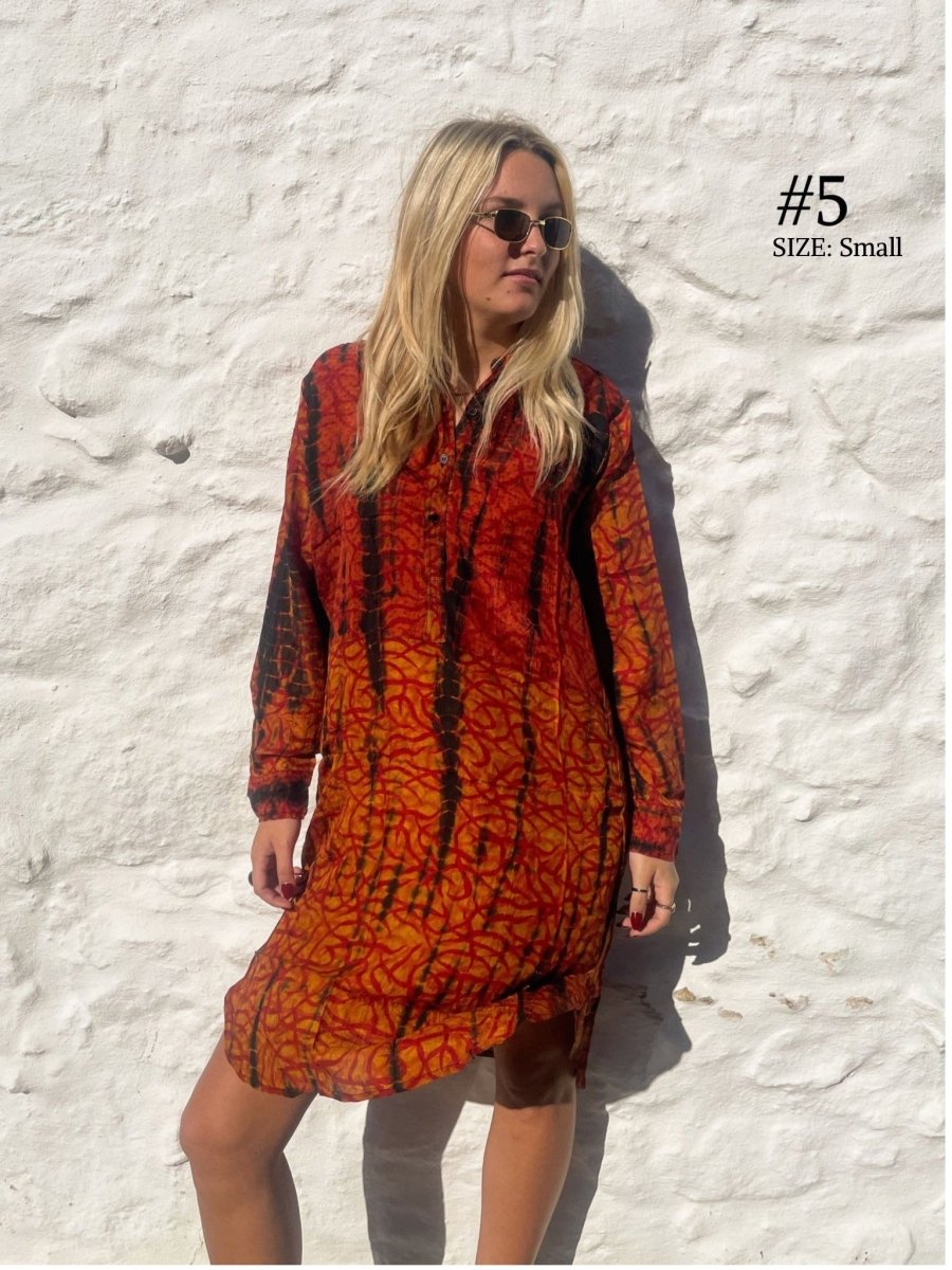 Silk Shirt Dress - Gawjus