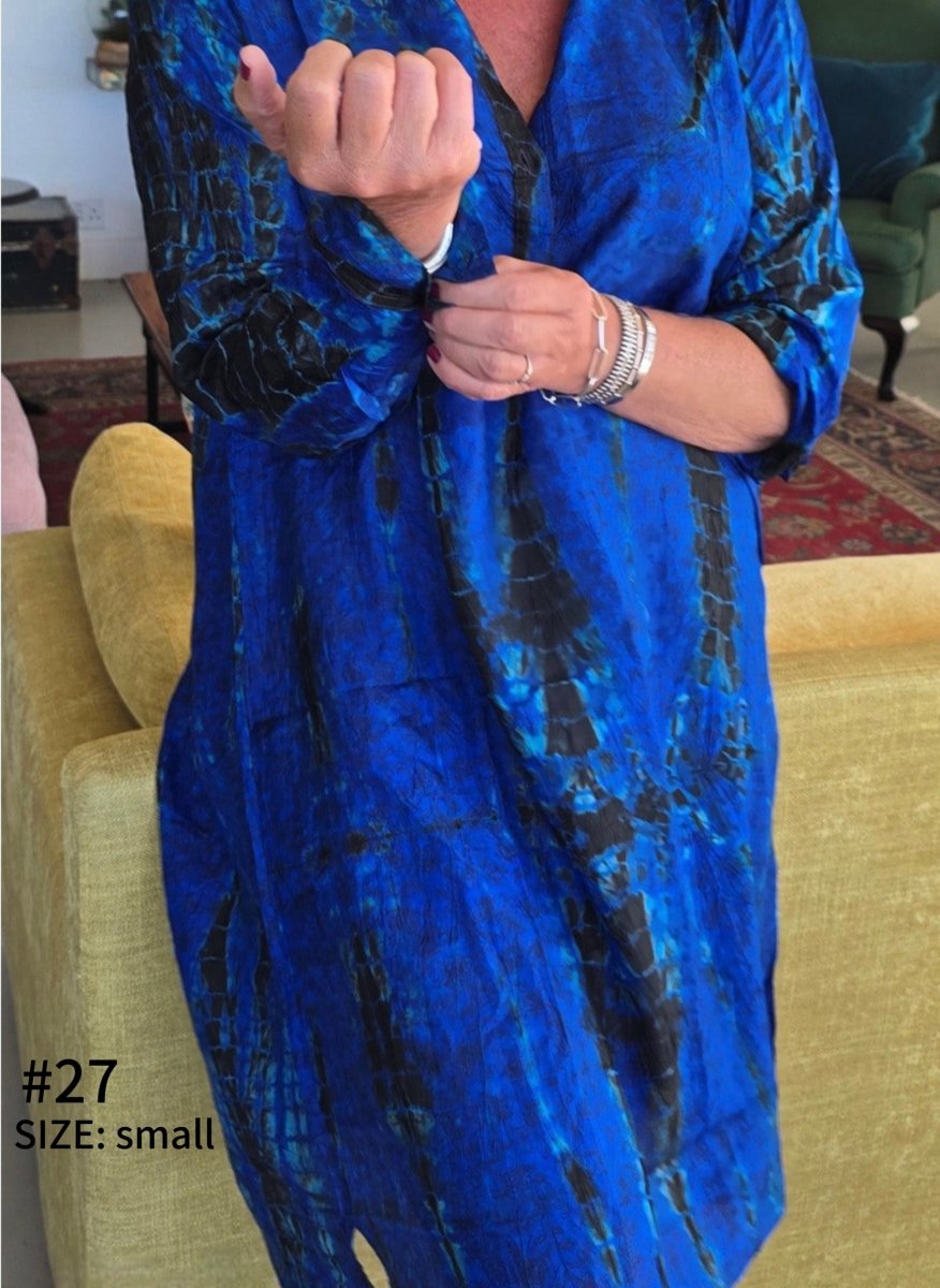 Silk Shirt Dress - Gawjus