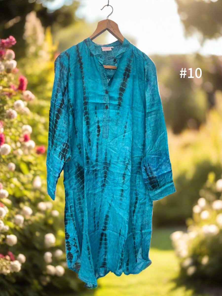 Silk Shirt Dress - Gawjus