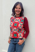Sleeveless Pullover - Retro Floral - Gawjus