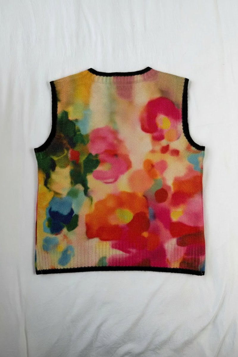 Sleeveless Pullover - Watercolour Bloom - Gawjus
