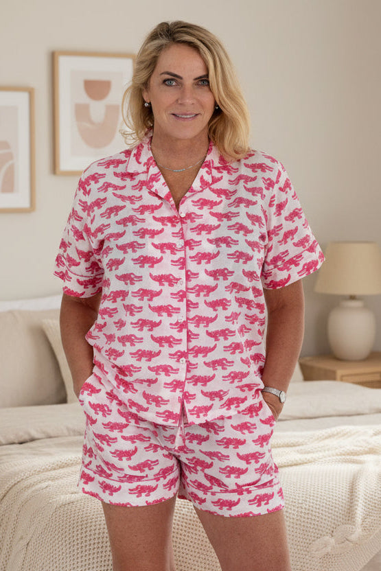 Snappy Pink Bondi Shorties - Gawjus.CapeTown