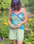 strappy shortie set - Green Ellie - Gawjus