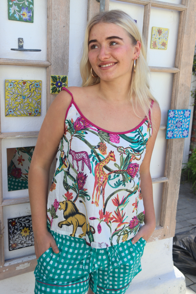 Strappy Shortie Set - Wild at Heart - Gawjus