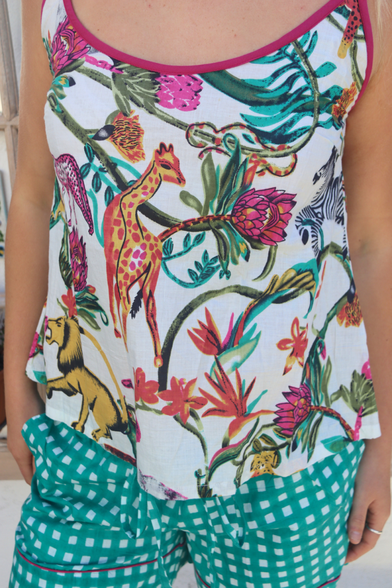 Strappy Shortie Set - Wild at Heart - Gawjus