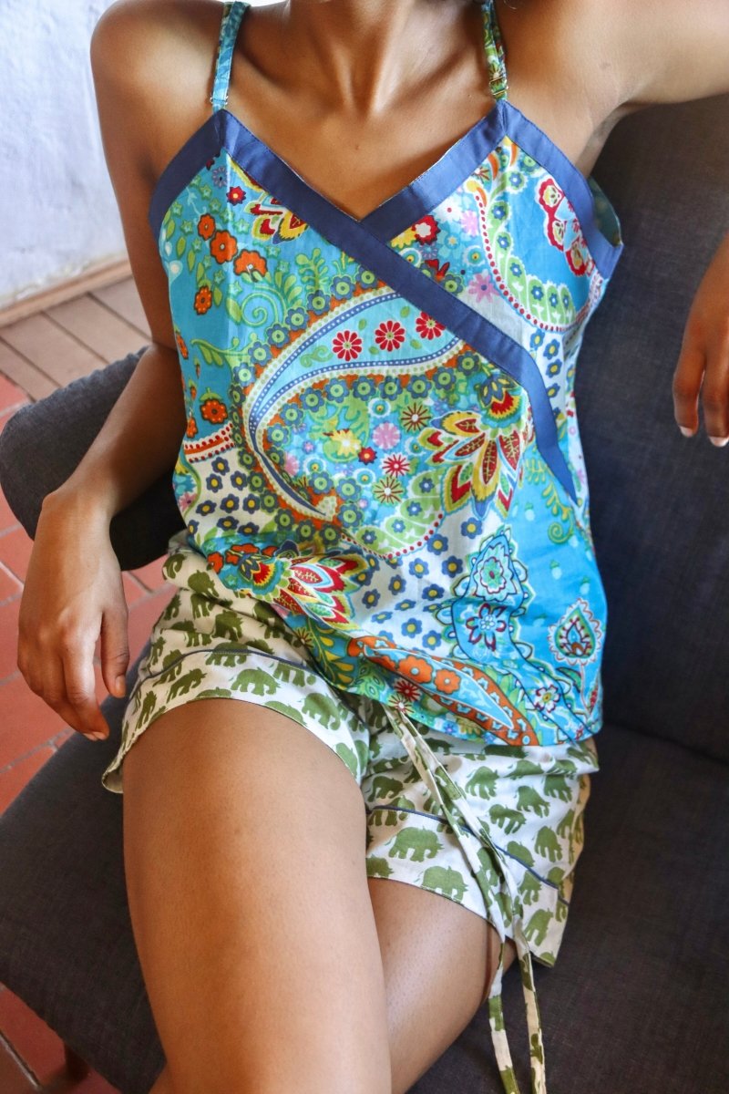 Strappy Shorty - Green Ellie - Gawjus