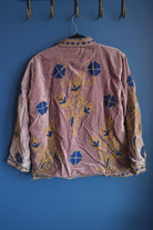 Suzani Embroided Jacket - Blue & Yellow Bloom - Gawjus