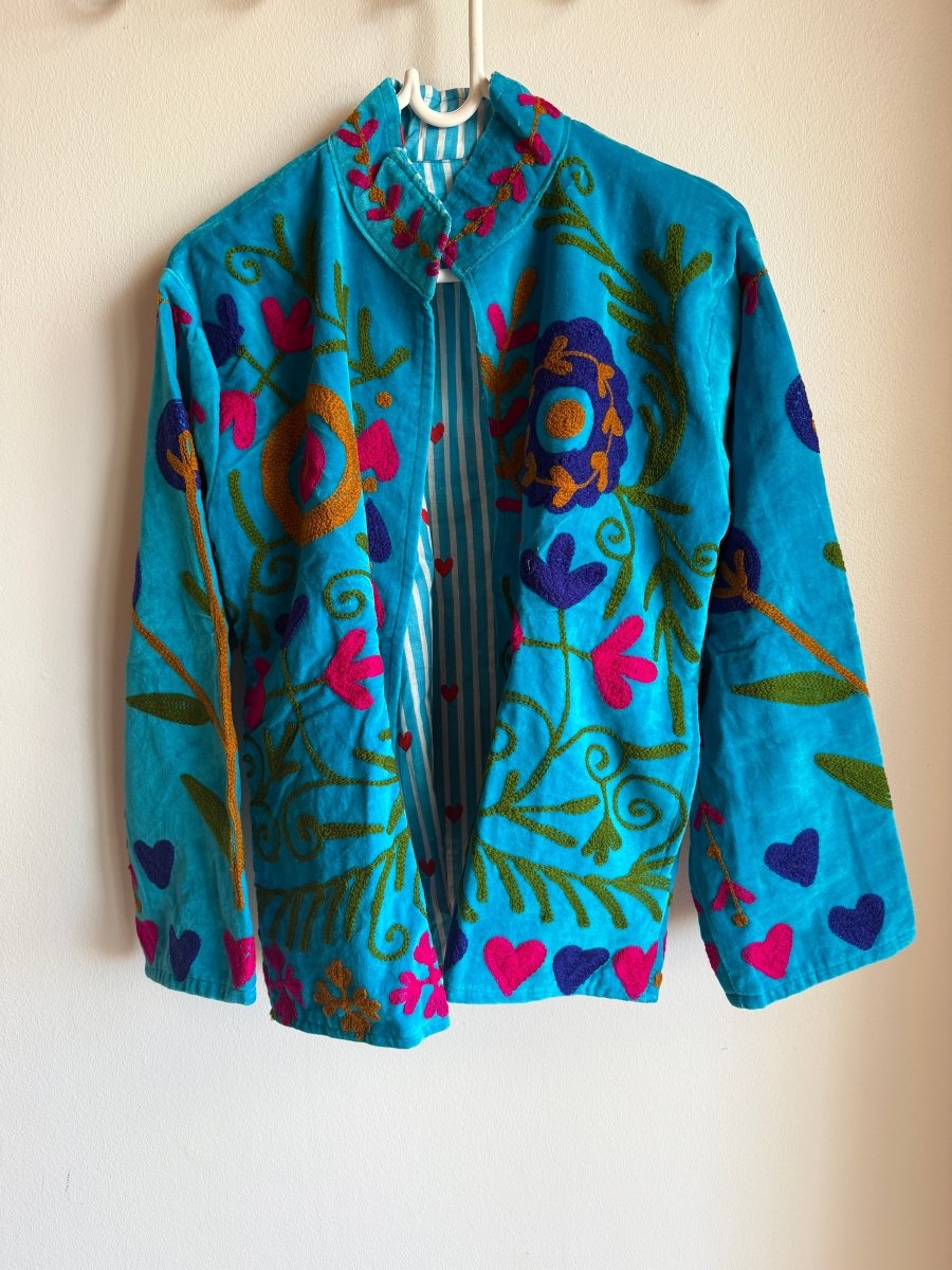Suzani Embroided Jacket - Carnival - Gawjus