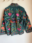 Suzani Embroided Jacket - Elated Forest - Gawjus
