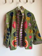 Suzani Embroided Jacket - Garden - Gawjus