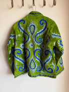 Suzani Embroided Jacket - Ivy - Gawjus