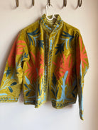 Suzani Embroided Jacket - Orange Bloom - Gawjus