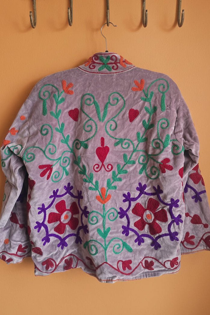 Suzani Embroided Jacket - Pheonix - Gawjus