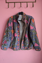 Suzani Embroided Jacket - Purple Bloom - Gawjus