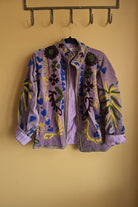Suzani Embroided Jacket - Purple Peace - Gawjus