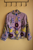 Suzani Embroided Jacket - Purple Peace - Gawjus