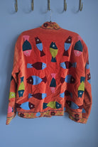 Suzani Embroided Jacket - Red Sea - Gawjus