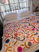 Suzani Kantha Hand-embroidered Blanket - Four - Gawjus