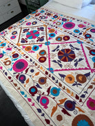 Suzani Kantha - Hand-embroidered Blanket - Two - Gawjus