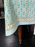 Table cloth - Aqua and Olive - Gawjus